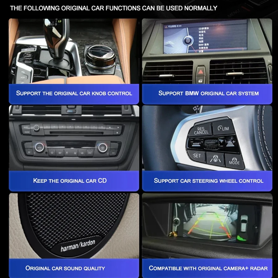 12.3" For BMW X1 F48 2016 - 2019 Android Auto Blade Screen GPS Navi 4G WIFI Stereo Car Radio Multimedia Player Carplay Head Unit - Image 2