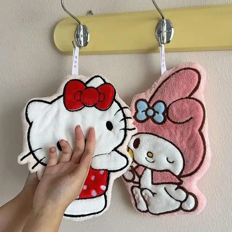 Sanrio towel close-up of fibers