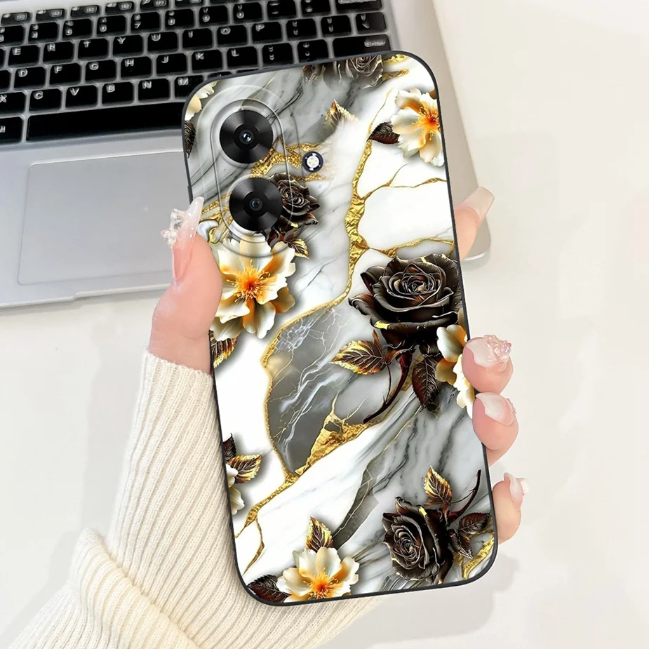 Cute Cat Grid Pattern Soft TPU Phone Case - Stylish Protective Back Cover in Black