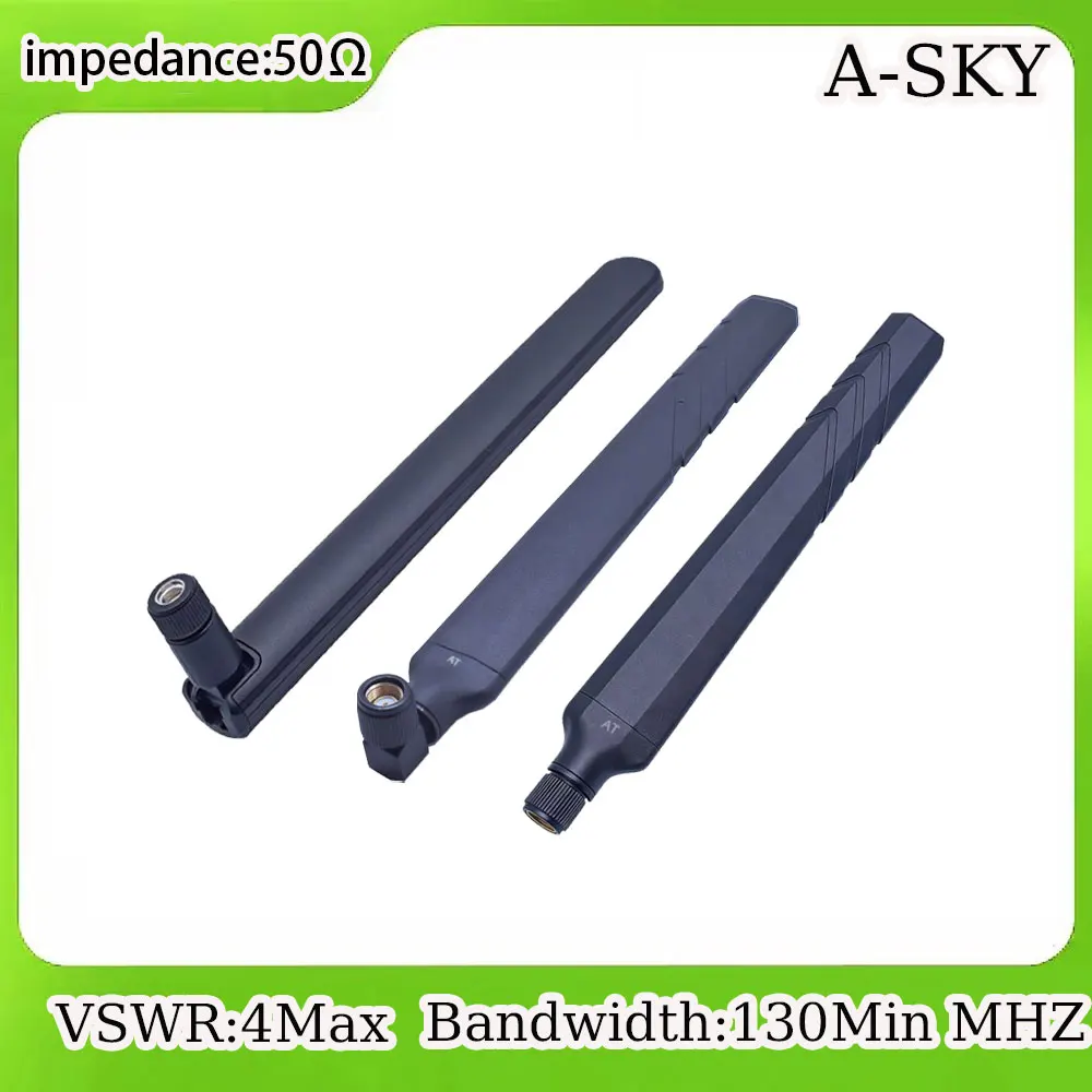 Antenne RF Booster 433MHz avec base magnétique et connecteur SMA, idéale pour télécommande de portail.