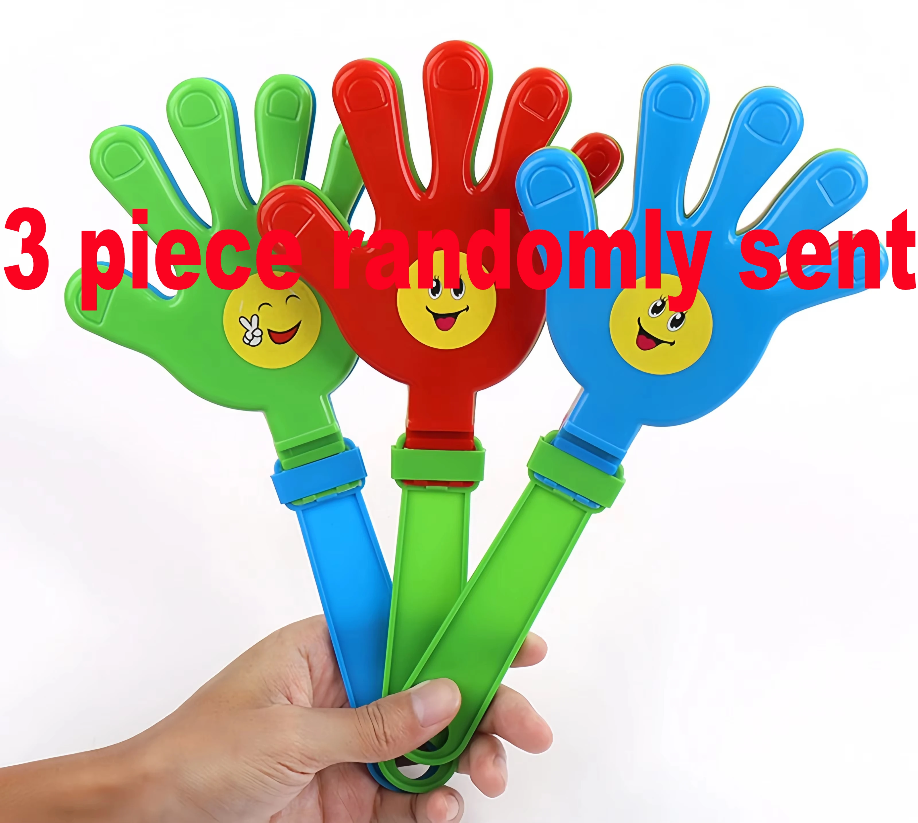 Colorful 28CM Hand Clappers - Decorative Cheering Noise Maker Toy