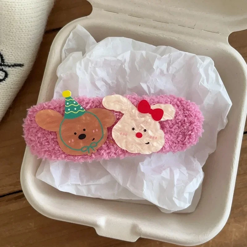 Lamb wool Foundation clip puppy rabbit