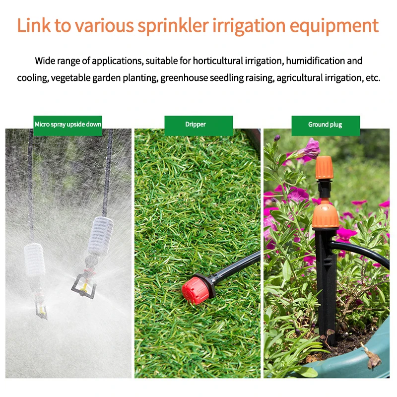 Garden Hose PVC Micro Drip Irrigation Tubing Sprinkler Lawn Plants Flower Greenhouse Pipe 10/20/40M 1/4" 4/7mm drip irrigation system