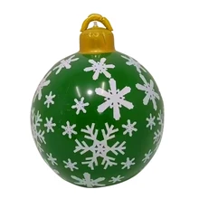  60cm large PVC Christmas ball decoration Christmas Tree New Year gifts Christmas Christmas family outdoor inflatable toys 2023 n 