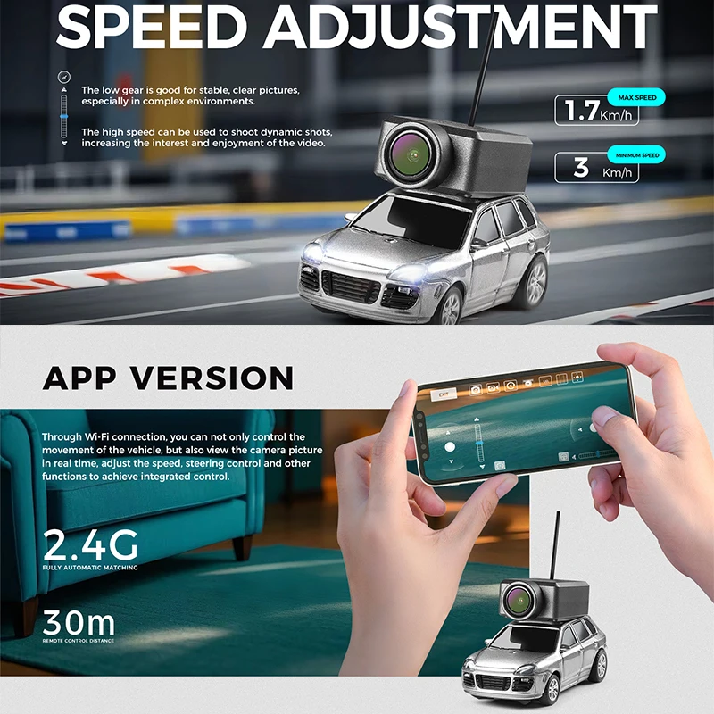 wltoys 6401 1/64  FPV First Person View mini RC Car 2.4GHz With a gyroscope with Camera Racing Toy for Kids 3