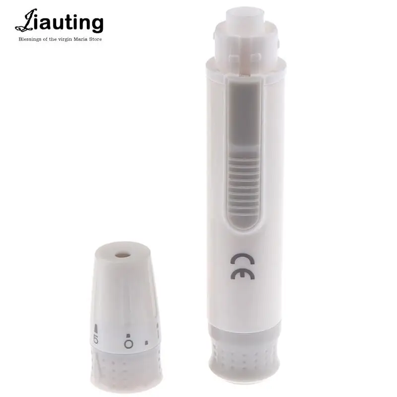 Adjustable Depth Blood Sampling Glucose Test Pen Blood Sample Pen Lancet Lancing Device 1pcs blood lancet pen For Diabetics Collect