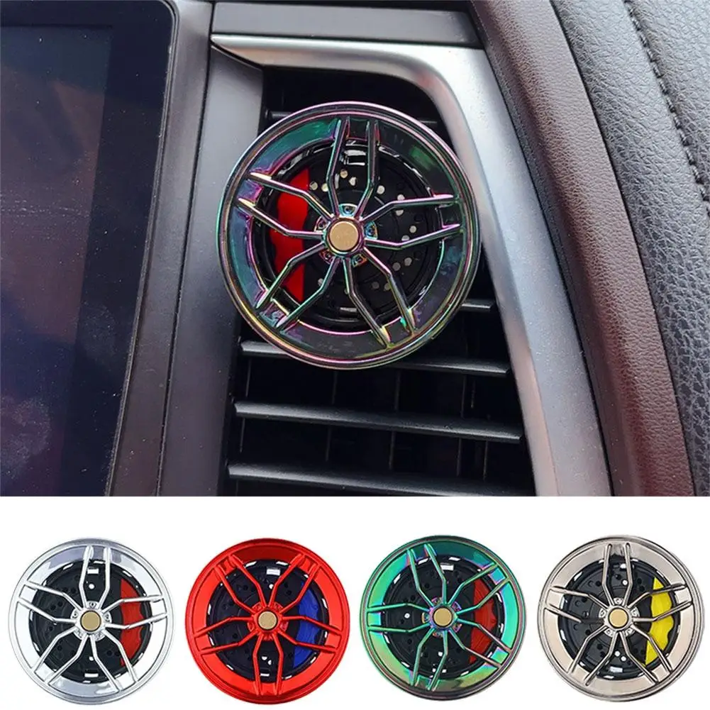 Rotatable Wheel Hub Car Air Freshener Clip - Stylish Fragrance Accessory