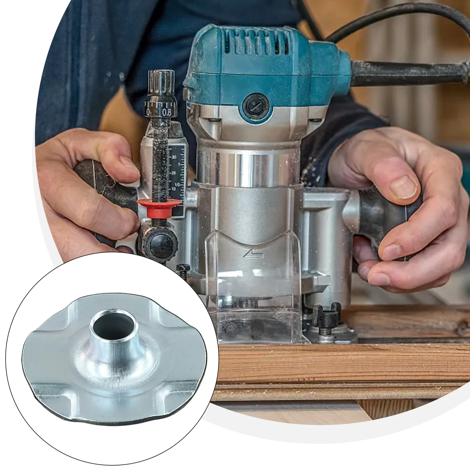 

Trimmer Router Template Guide Bush Power Tool Accessories 3703 Guide Bush Multifunctional Router Edge Guide Template Practical