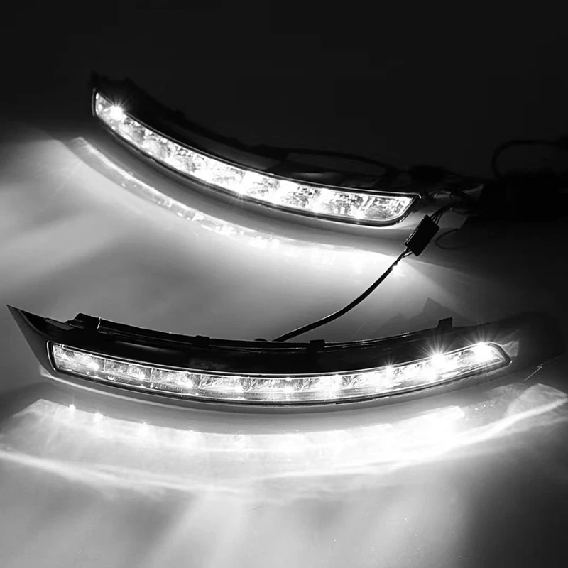 

1Pair For Volvo XC90 2007-2013 LED DRL Turn Signal Daytime Running Light Daylight Fog Lamp