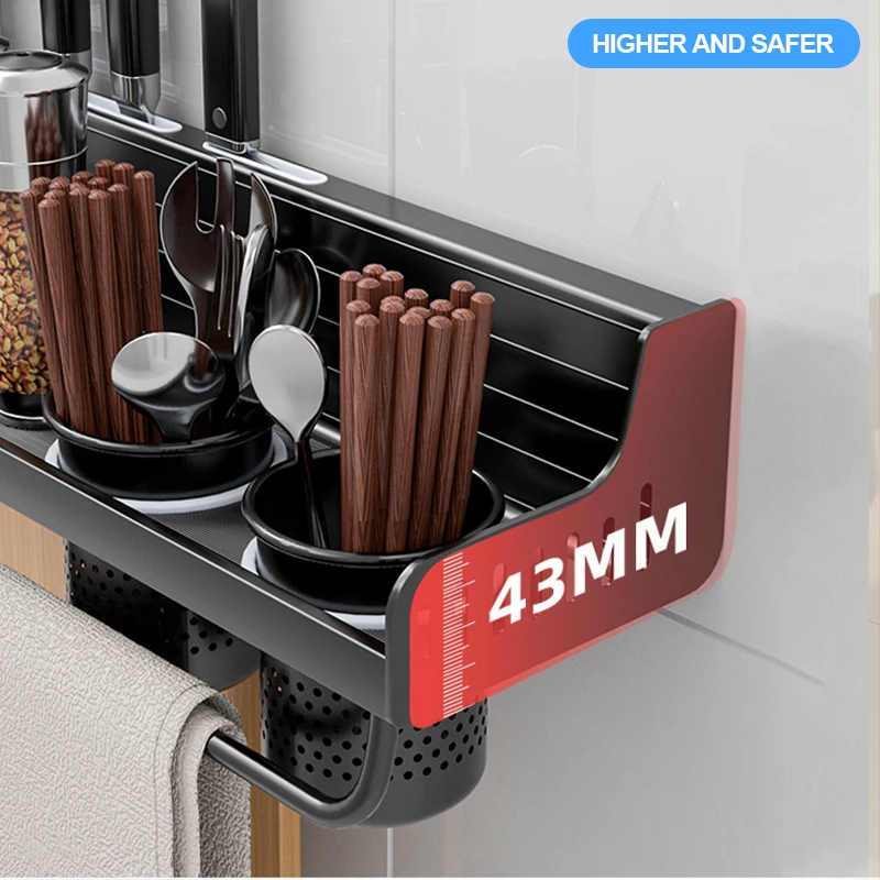 5 in 1 Kitchen Organizer with Spoon Knife Holder, Utensils & Spice Jars Utensils Organizer, 6 Spice Box Organizer for Multifunction Kitchen