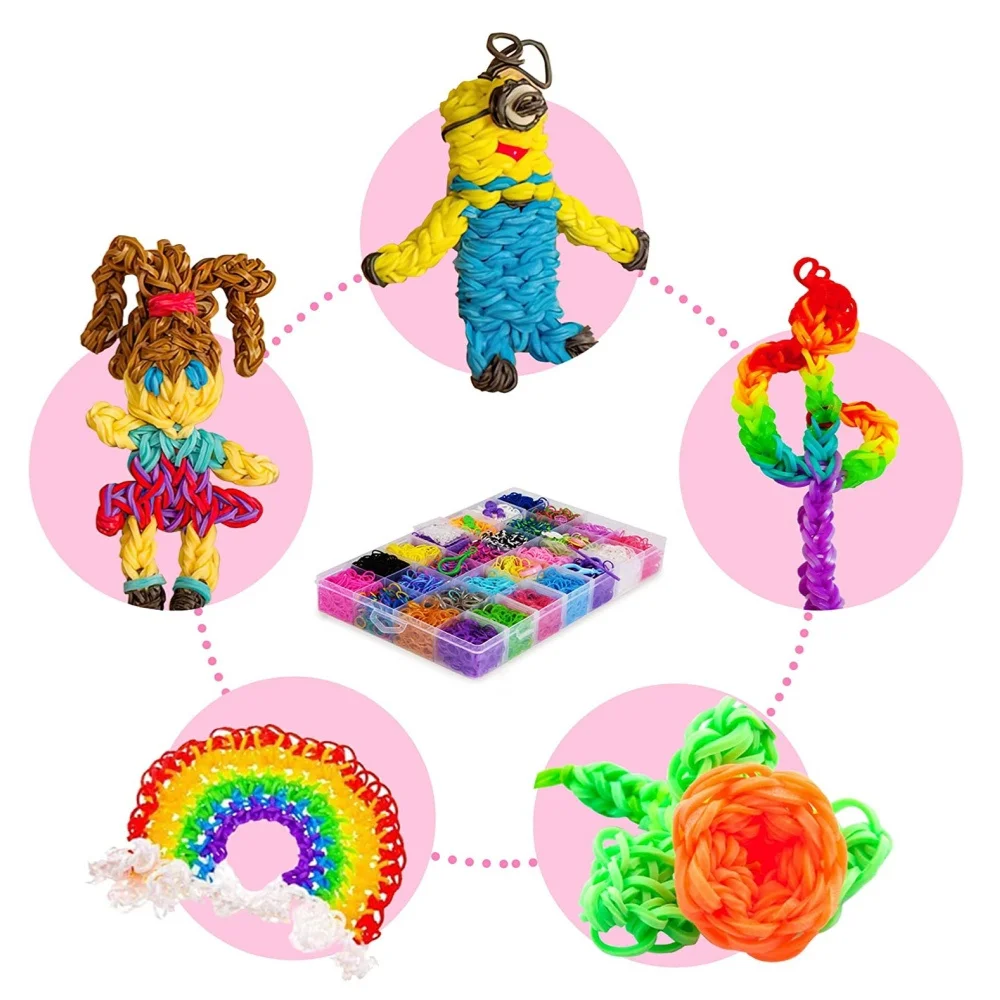 Elastic Rubber Band Refill Kit for DIY Knitting and Crafting
