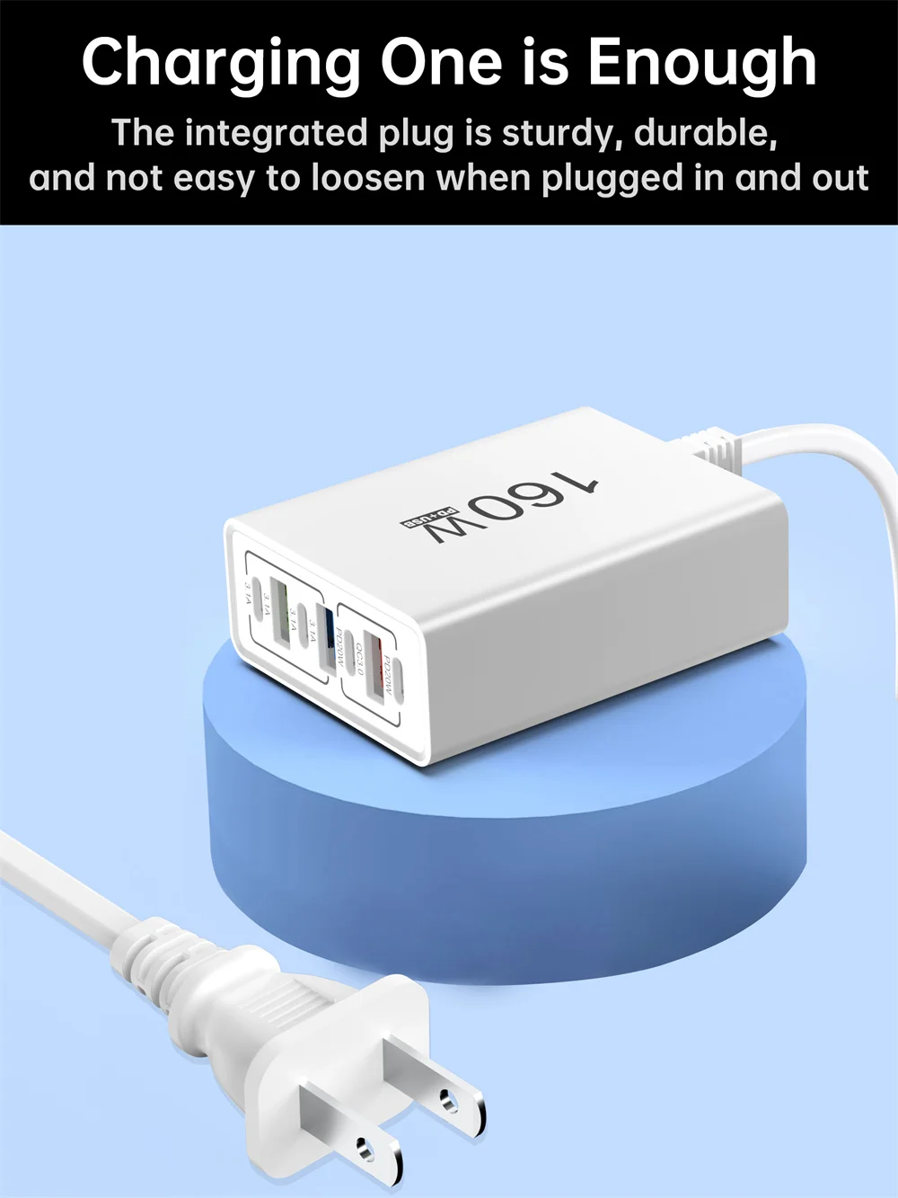 USB C Charger 160W Power Strip Multi Ports Fast Charging Charger Socket For iPho