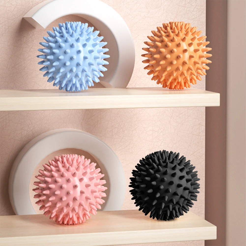 Spiky Massage Ball Compact Muscle Roller High Density Foot Massager Ball 6cm Trigger Point Massager Ball for Plantar Fasciitis 1