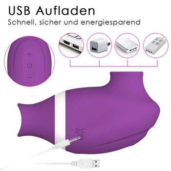 Tongue Licking & Sucking 2 In 1 Vibrator Sex Toys for Female G-Spot Stimulator Clitoris Nipple Sucker Masturbator Sex Product 5