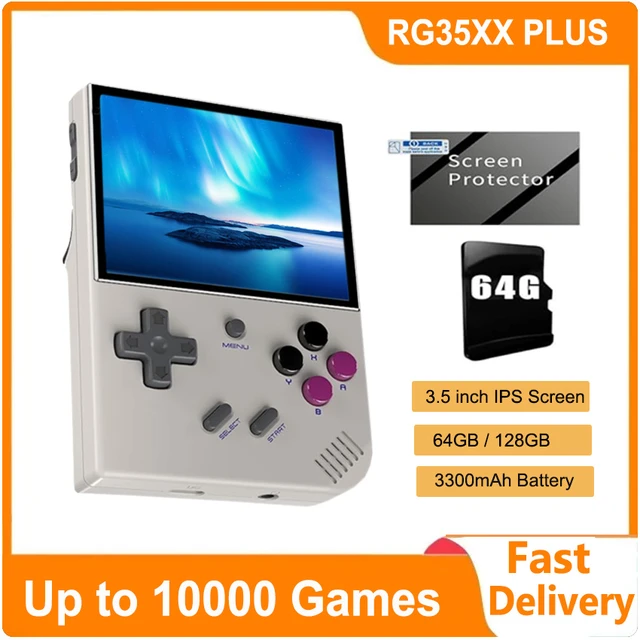 Anbernic Rg35xx Mini Retro Handheld Game Console Linux System 3.5-inch Ips  Game Console - Handheld Game Players - AliExpress