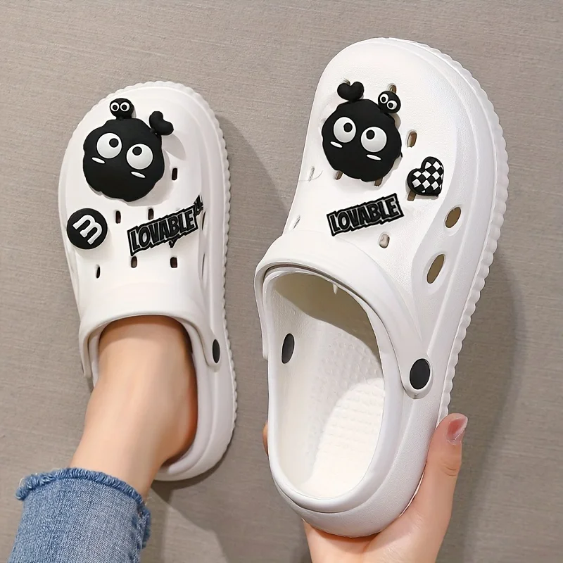 Summer 3D Cartoon Letters Dogs Design Women Slippers Fashion Garden Clogs Men Girls Home Bath Beach Slides Shoes garden shoes