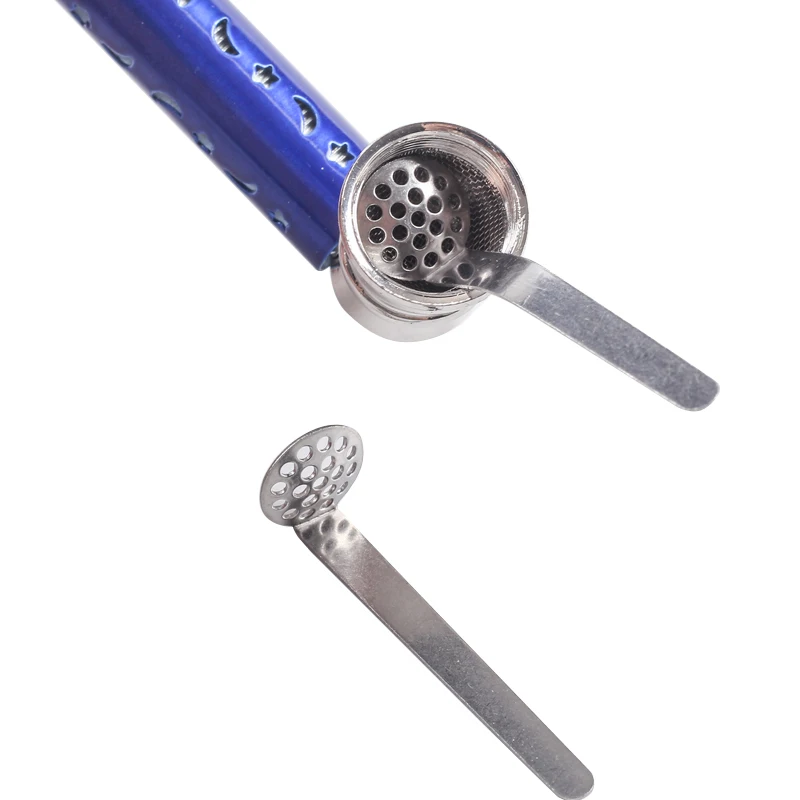 Smoking Accessories Tobacco Pipe Tobacco Smoking Accessories Herb Smoking Pipe Smoking Pipe 10pcs/lot Stainless Steel Concave Pipe Screens Up in Smoke Pipe Screens Smoking Tobacco Hookah 12mm 15mm and 18mm