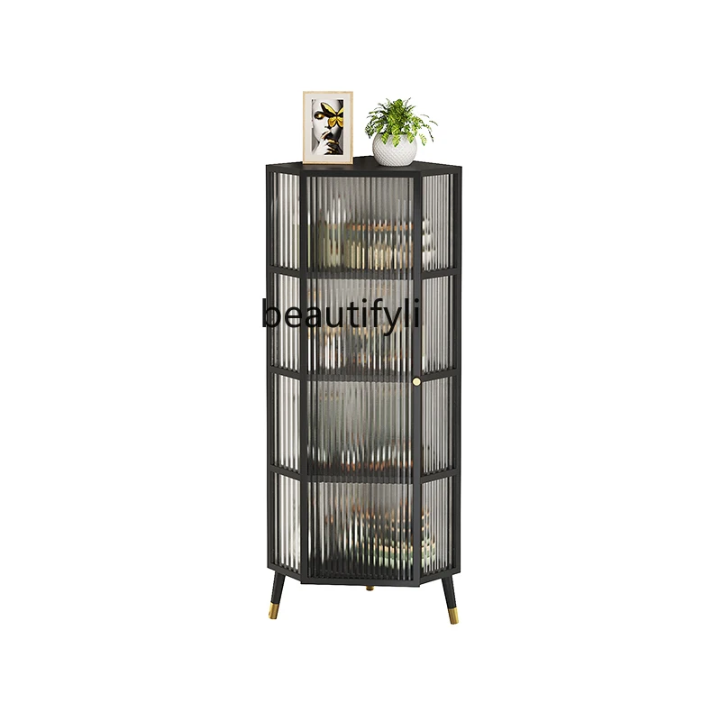 

Glass Corner Cabinet Triangle Locker Modern Minimalist Living Room Corner Cabinet Corner Cabinet Sideboard Wine Cabinet