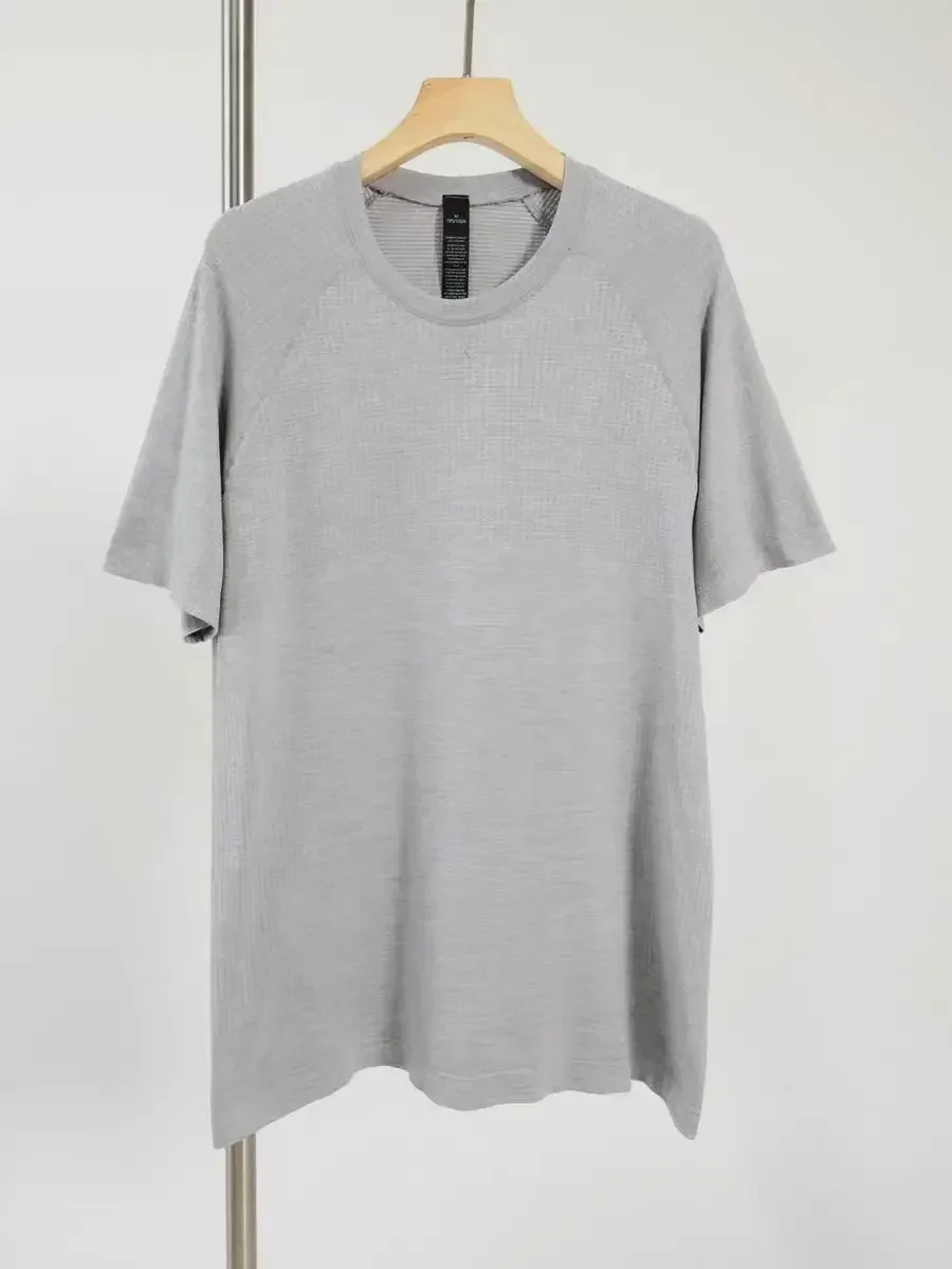 Lemon Metal Vent Tech Men Sport short-sleeved T-shirt Men's Casual Breathable Round Neck Quick Drying Sports Long-sleeved Shirts 4