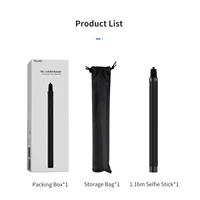 TELESIN 116cm Carbon Fiber Monopod Selfie Stick Extendable With 1/4 Screw For GoPro Hero Insta360 Osmo Action Camera - Image 6