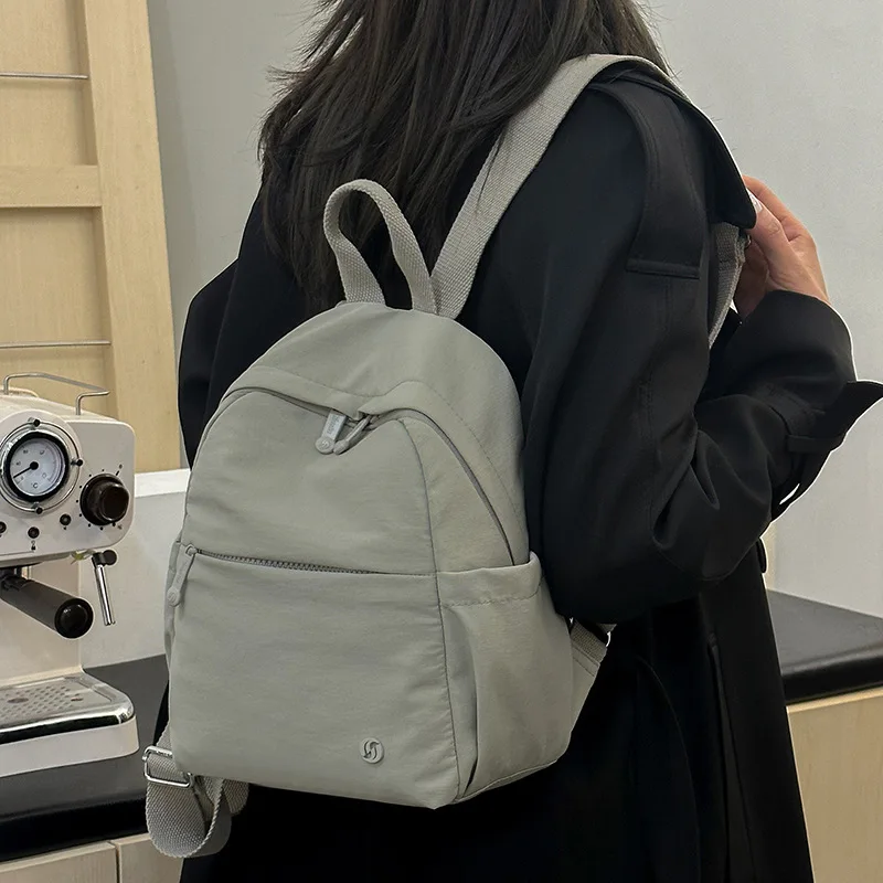 Stylish Minimalist Backpack for Women Lightweight Travel Bag with Phone Key Storage Small Chic Rucksack - 3