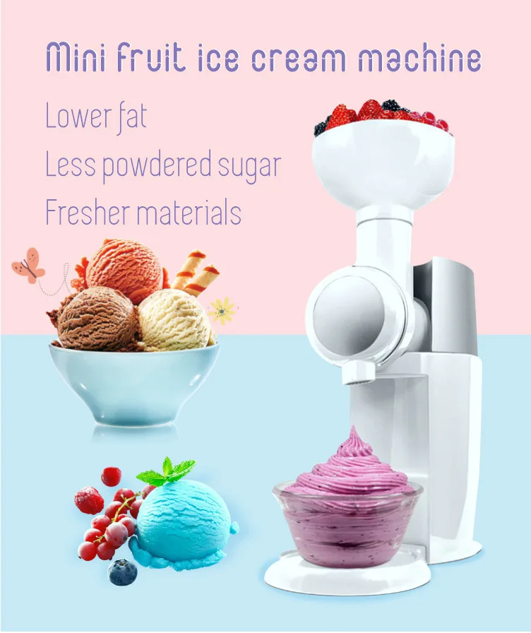 Household Ice Cream Machine DIY Manual Ice Cream Maker Ice Cream Machine Fruit Ice Cream Machine Simple Kitchen Supplies 5