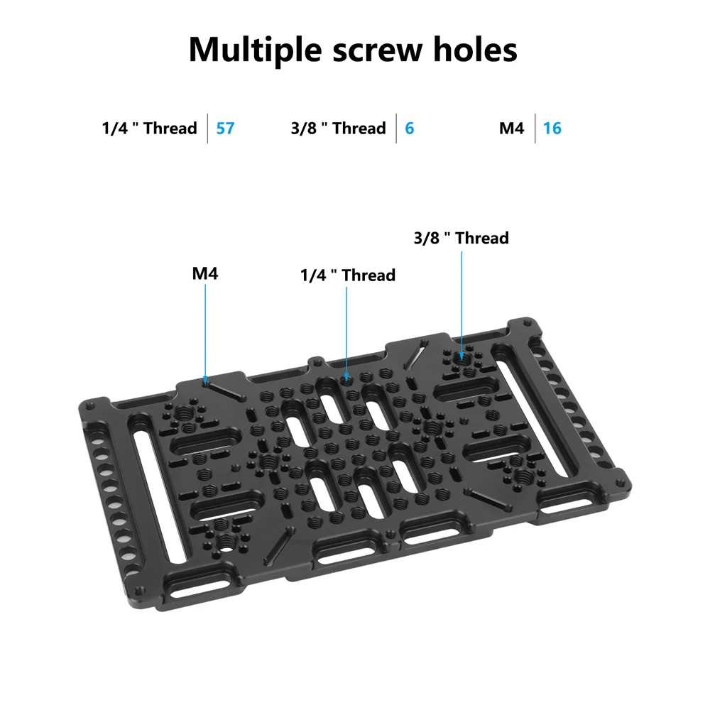 Multipurpose Cheese Plate for VESA Monitors With 1/4inch 3/8inch threads For Mou