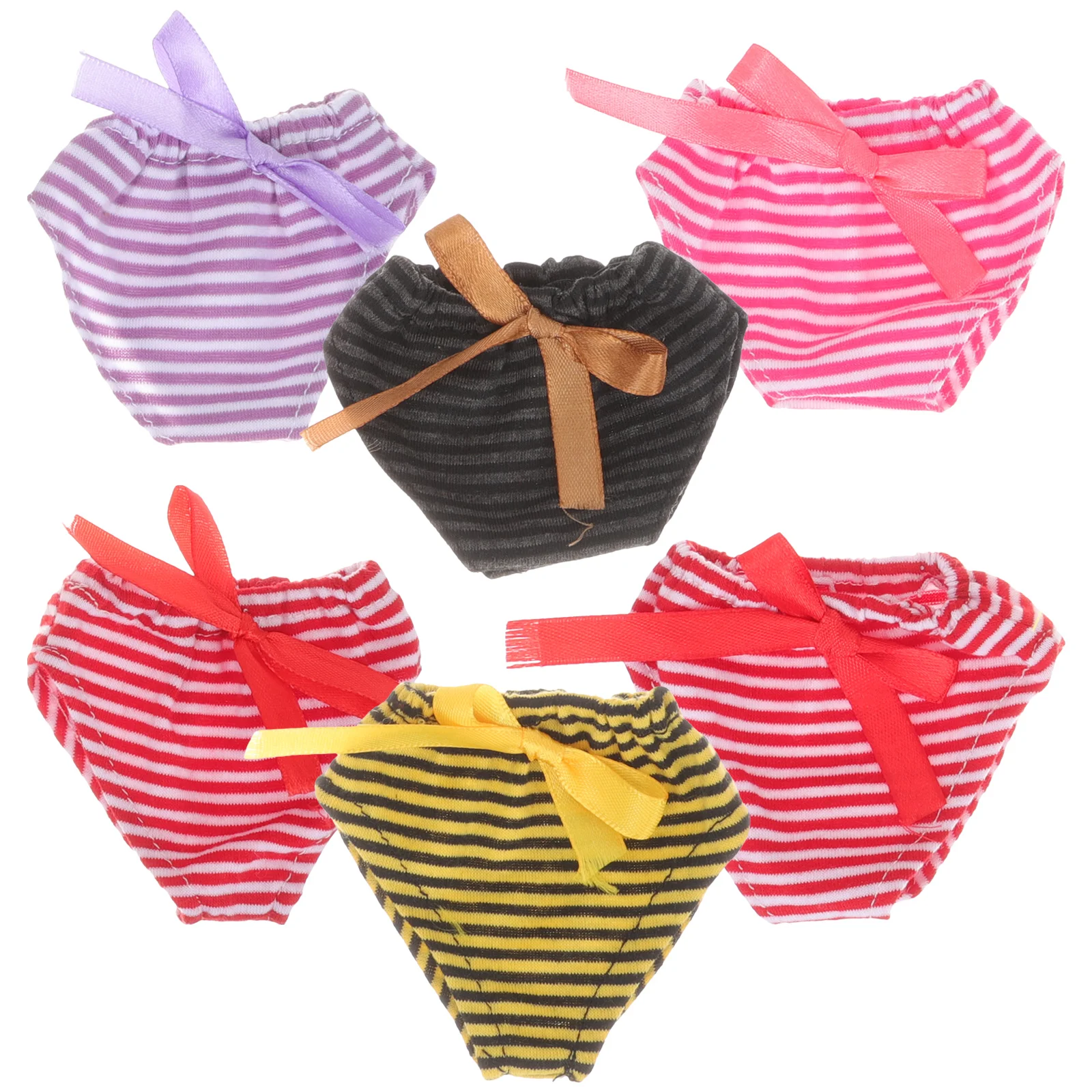 

6 Pcs Underwear Baby Diapers Toys for Children Girl Little Dolls Fabric Panties
