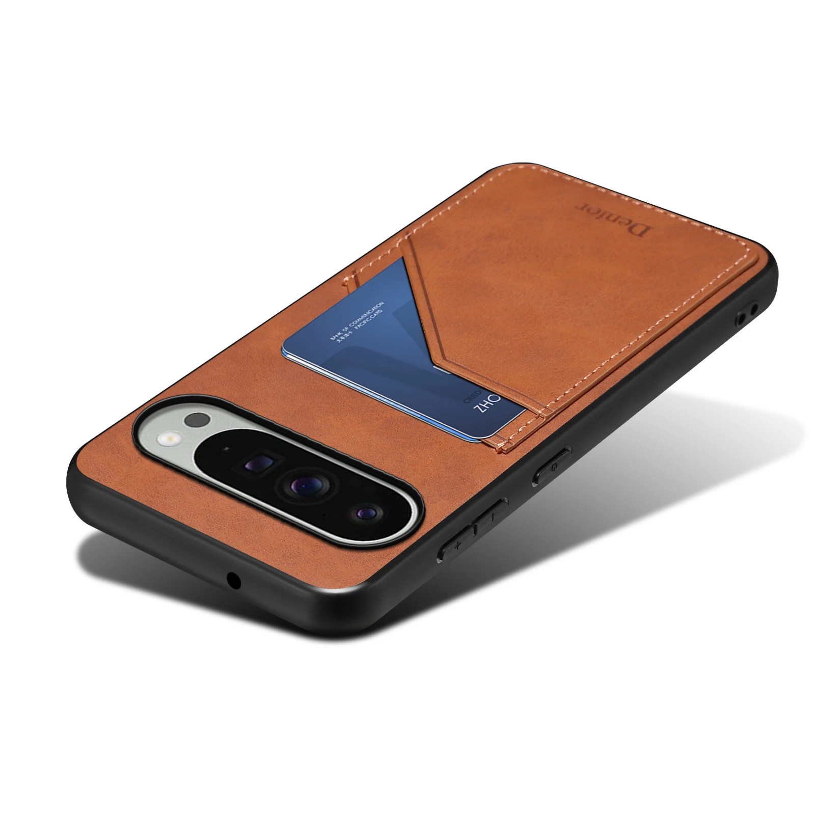 Luxury Retro Wallet Phone Case Card Holder PU Leather Back Cover