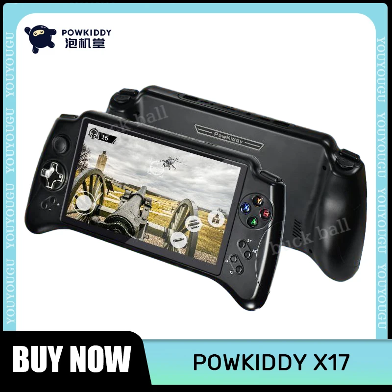 

Новая портативная игровая консоль Powkiddy X17 в стиле ретро, 7-дюймовый сенсорный экран IPS, на базе Android 7,0, 5000 мАч, ручная подставка, детский подарок