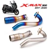 XMAX 300 Motorcycle Exhaust For Yamaha XMAX300 2017-2020 Stainless Steel Front Exhaust Muffler Escape Middle Link Pipe