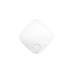 Compact Smart Bluetooth Tracker - Mini Device for Keys, Kids, Pets, and Vehicles (White)