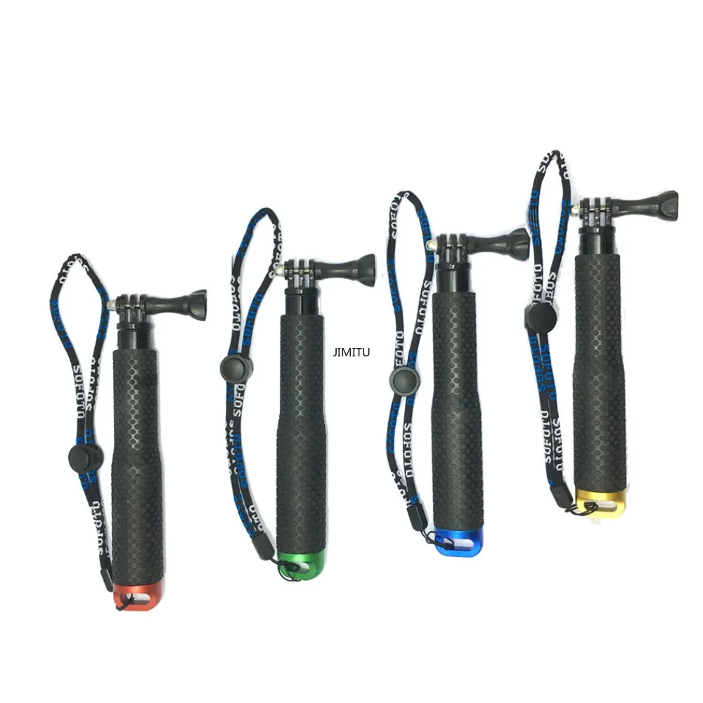 Liga de Alumínio Retrátil Selfie Stick Extensão Monopod Stand Tripé Vlog Tiro para Gopro Hero 12 11 10 Bracket 194