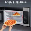 er The Range Microwave Oven with One Touch, 1000 Watts, 400 CFM and Sensor Cooking, OTR 1.9 Cu.ft 5