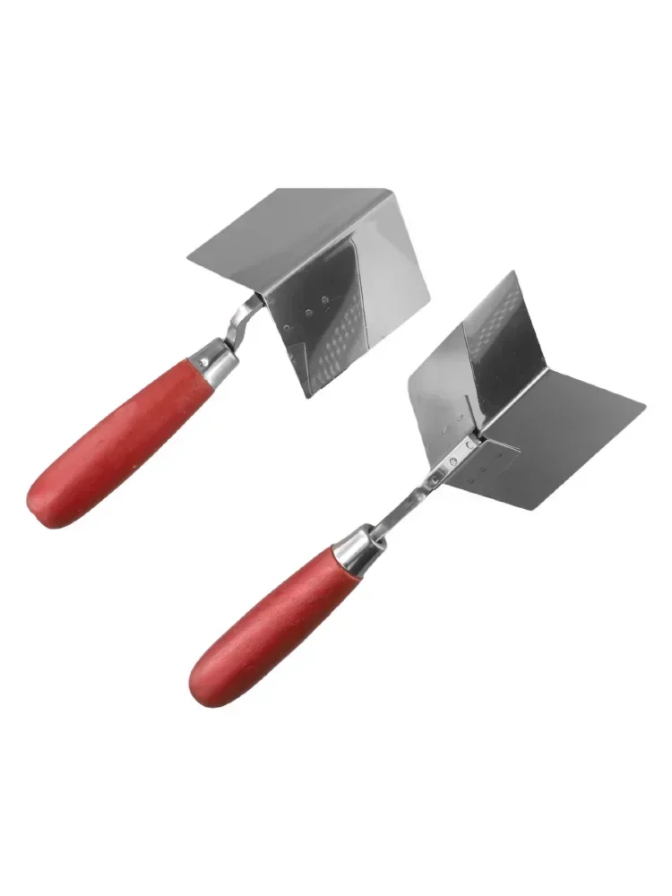 Ergonomically Designed Drywall Corner Tool with Dual Trowels Perfectly Suited for Smooth Plastering Applications