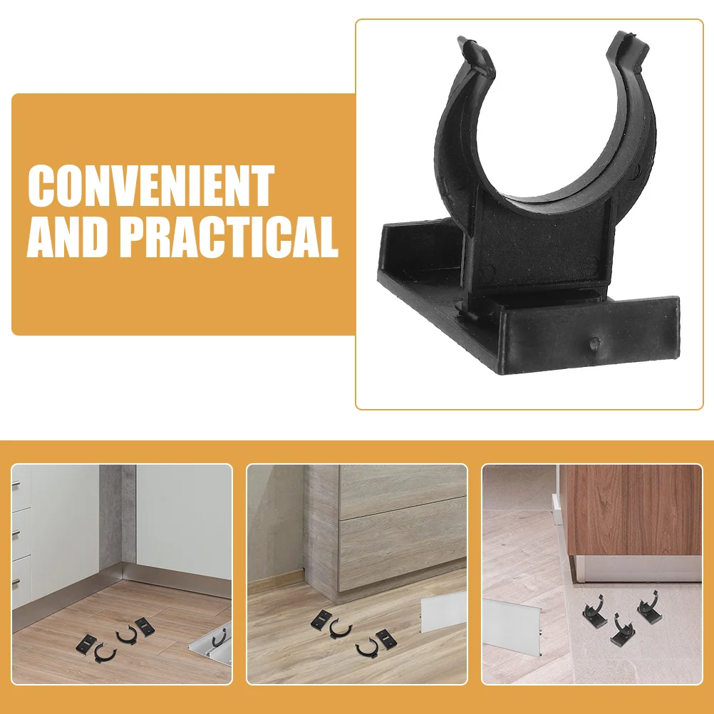 Cabinet Kick Buckle Furniture Leg Plinth Clips Foot Kitchen Board Cupboards Clamps Plastic Kickboard Cabinets Legs Tool 12 Sets