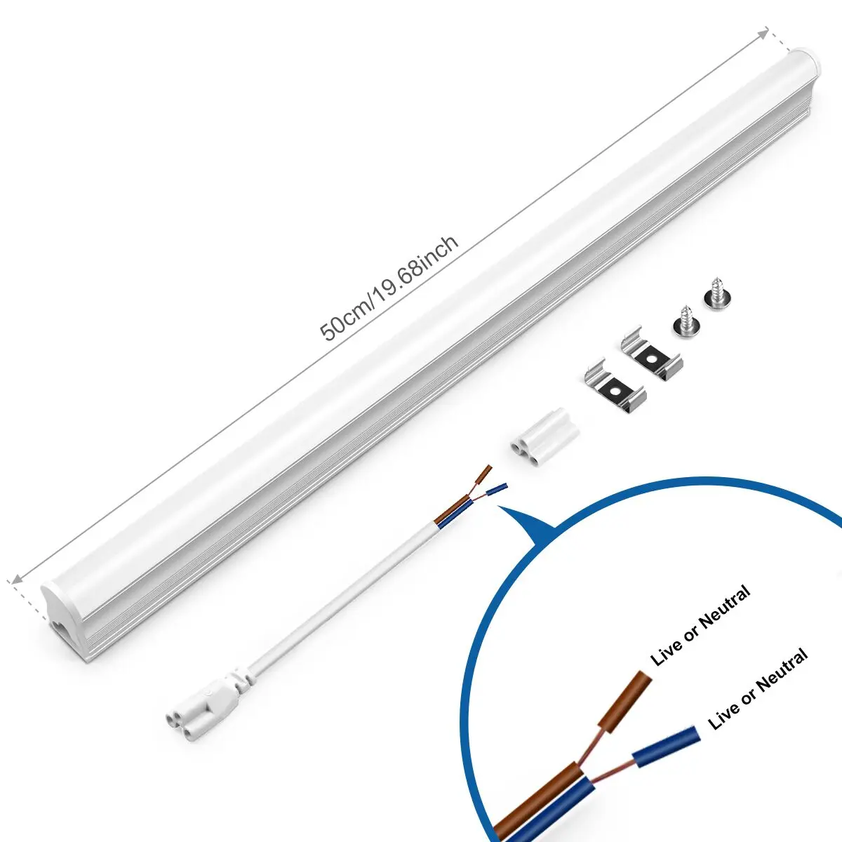 รูปสินค้า LED บาร์แสงอลูมิเนียมส่องสว่าง 50 ซม. ประหยัดพลังงาน