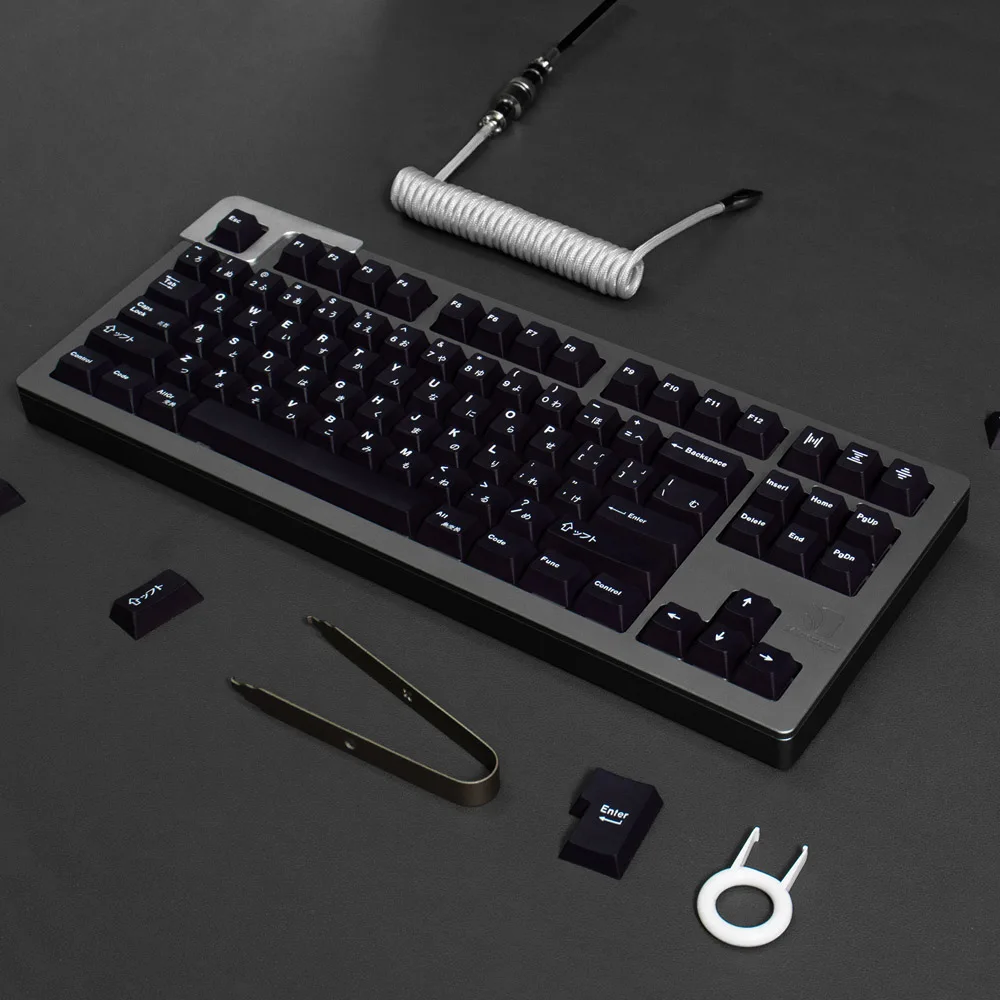 Wob Arco 130 Teclas de Cereja Perfil Pbt Keycap Dye-sub Japonês Personalizado Personalidade Keycaps para Teclado Mecânico 61 64 68 75 84 - Imagem 4