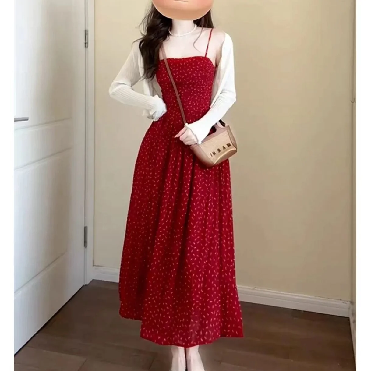 Single white cardigan