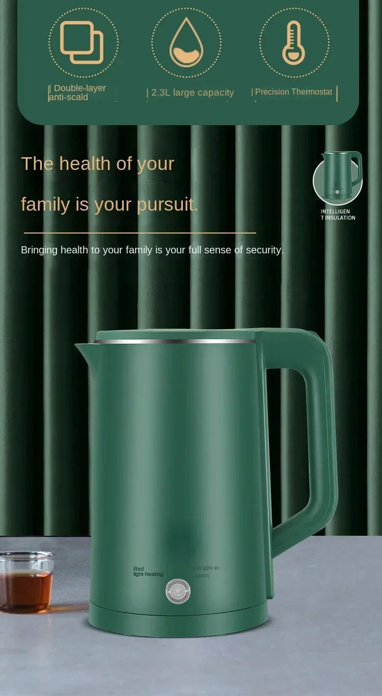 Description Picture 3 of itemElectric kettle, stainless steel, small household appliances, household kettle, automatic power off