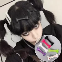 Épingles à cheveux en os blanc pour femmes, Barrettes à la mode, accessoires de bandeau, pinces à cheveux en os de chien vif, épingle à cheveux latérale 2