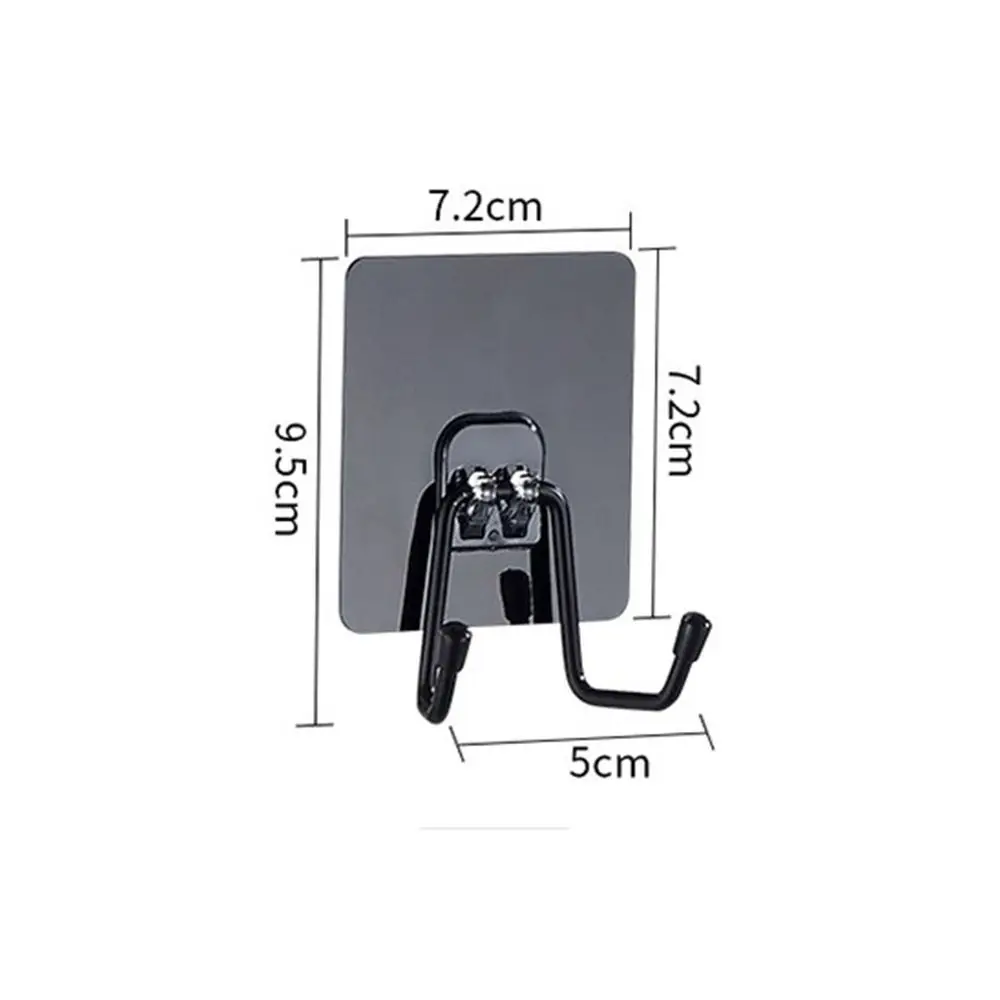 Self Adhesive Wall Hook High Quality Durable Double Hook Traceless Mutifunction Load-bearing Sticky