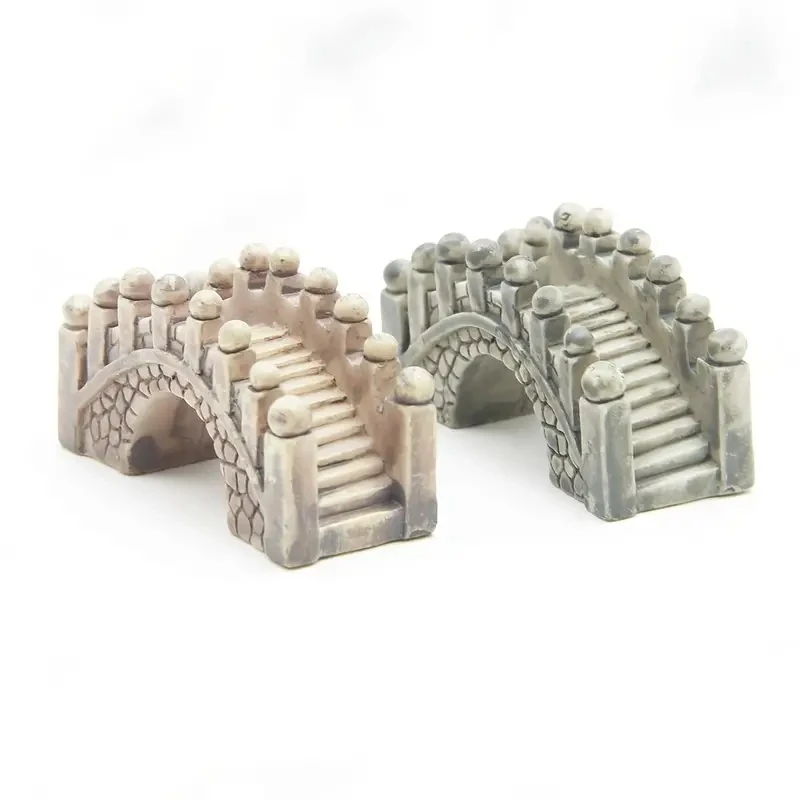 

Аксессуары мини-сказочный сад, маленький мост в дворцовом стиле из смолы, креативные декоративные материалы для рукоделия, 2 шт.