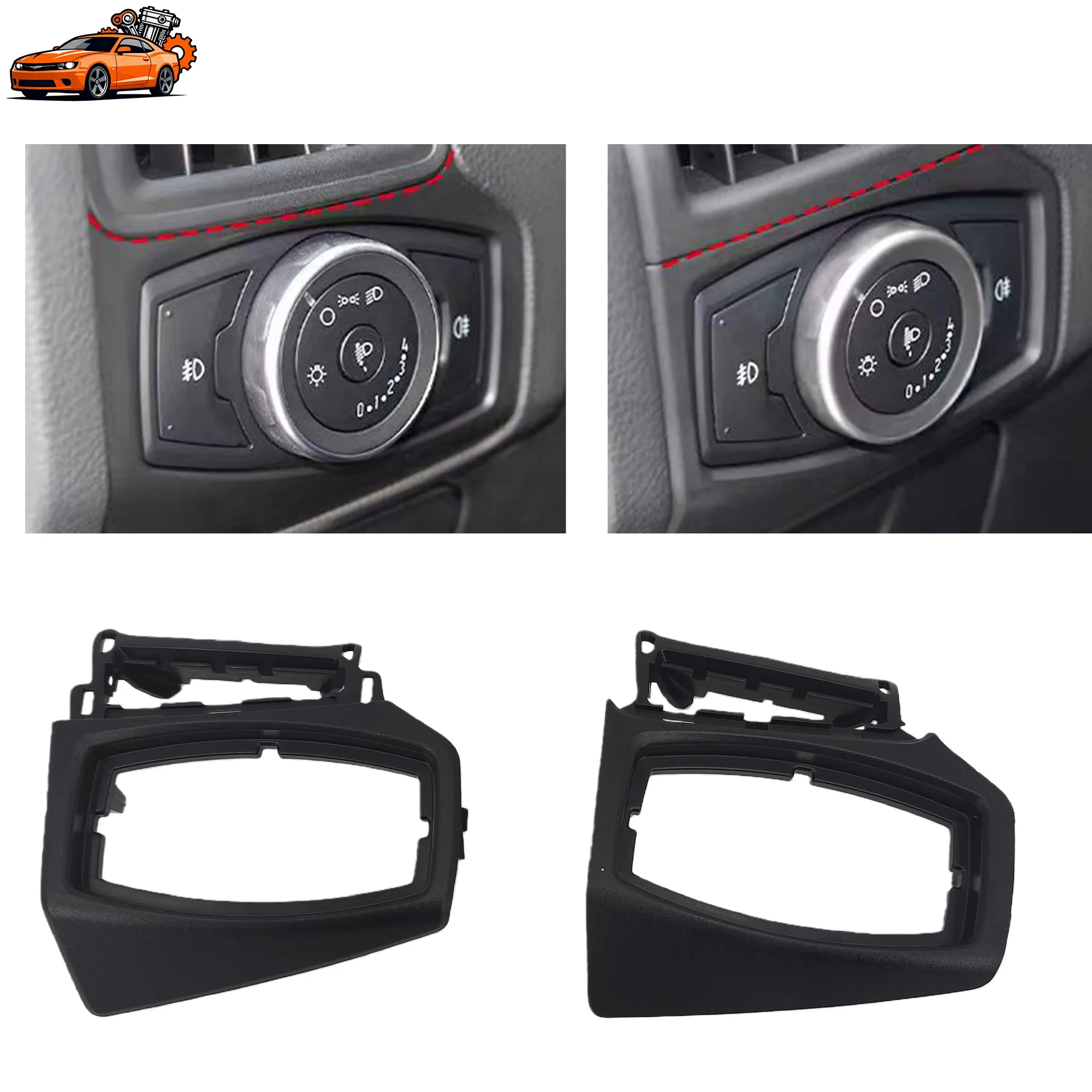 Sleek Car Interior Headlight Console Trim Frame