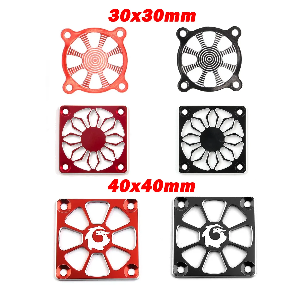

30/40mm Aluminum Alloy RC Motor ESC Cooling Fan Cover Heat Dissipatation Protection Guard Cooler Protective Thermostability Part