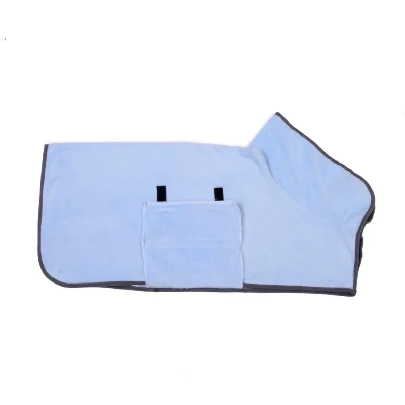 Dog Bathrobe Absorbent Pet Quick Drying Bath Towel Dog Bath Towel Large Small Dogs Clean Absorbent Bathrobe Full Body Wrap Cat