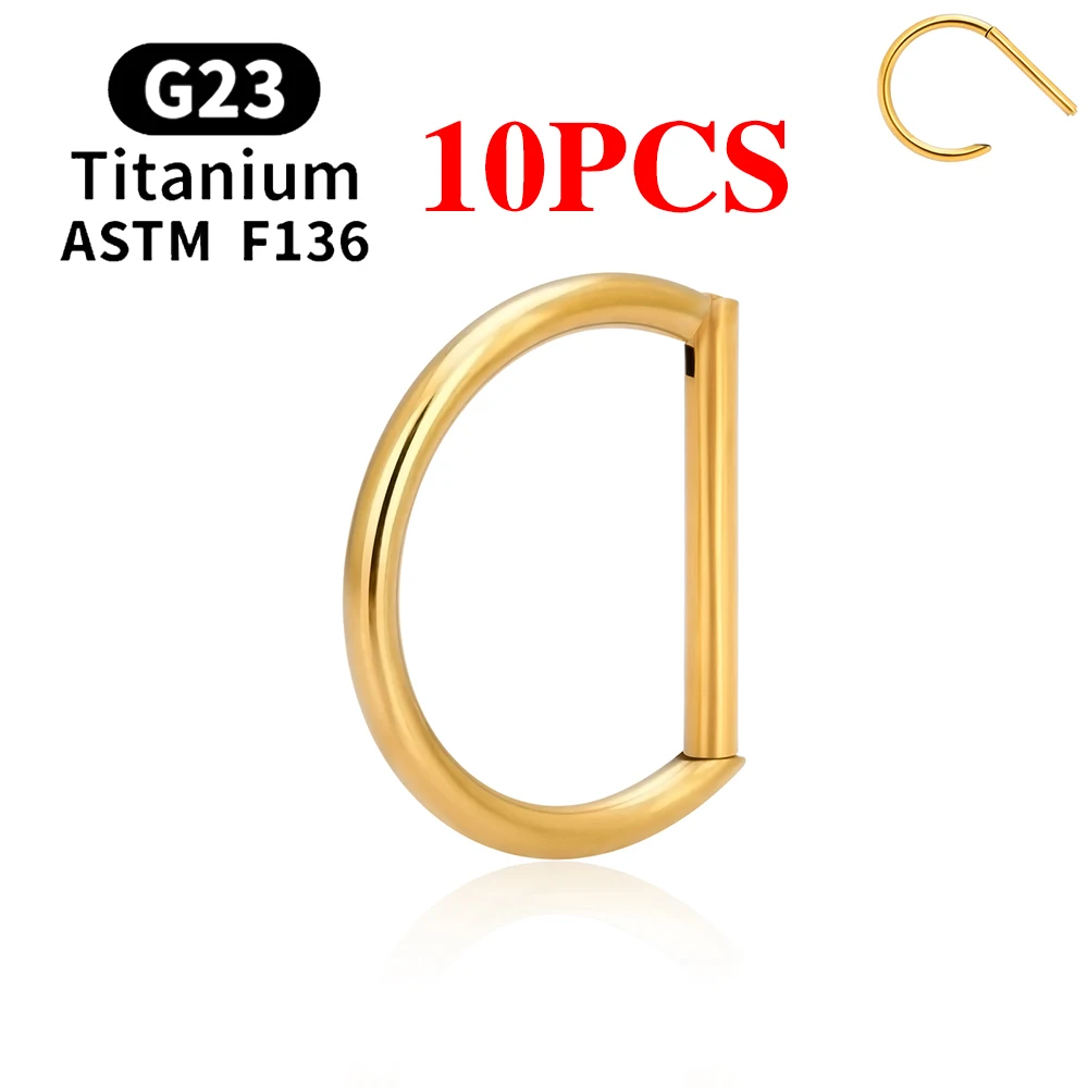 10PCS Gold Color