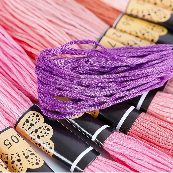 Embroidery Thread Cotton Sewing Skeins Craft Cross Stitch Floss Kit DIY Tools