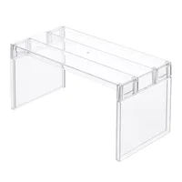 Étagère de rangement transparente pour réfrigérateur, gain de place, épaissie, séparateur de rangement superposé pour réfrigérateur, organisateurs de cuisine 3