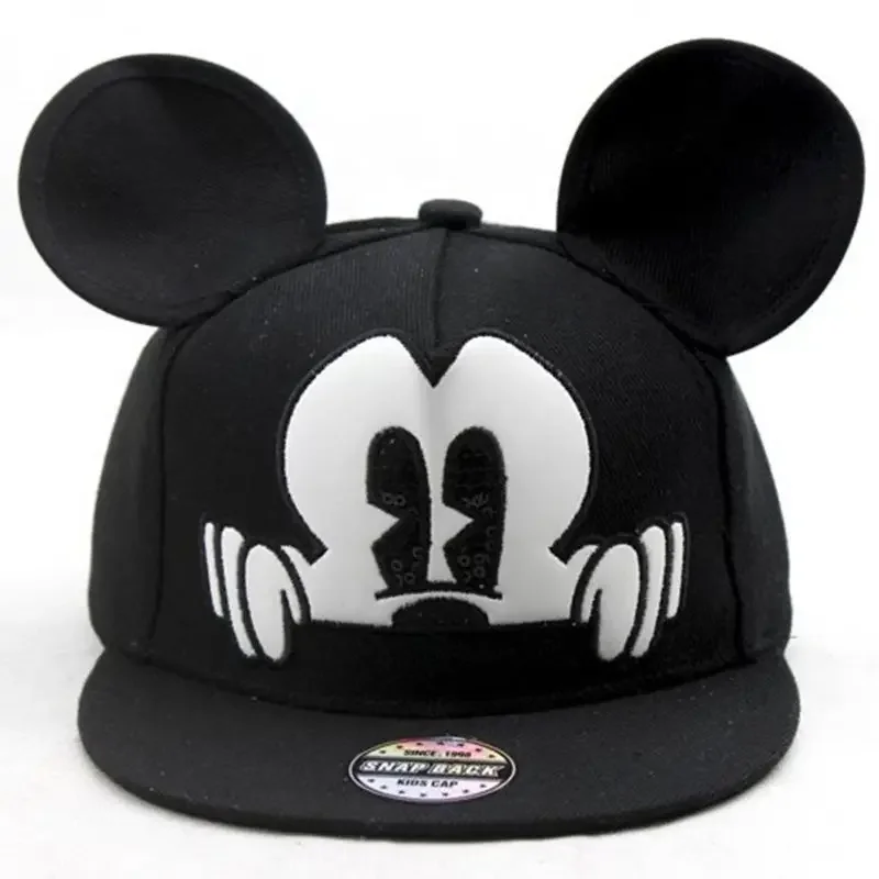 New Children's Mickey Mouse Cap Cartoon Lovely Baseball Cap For Kids Girls Boys Snapback Hat 4